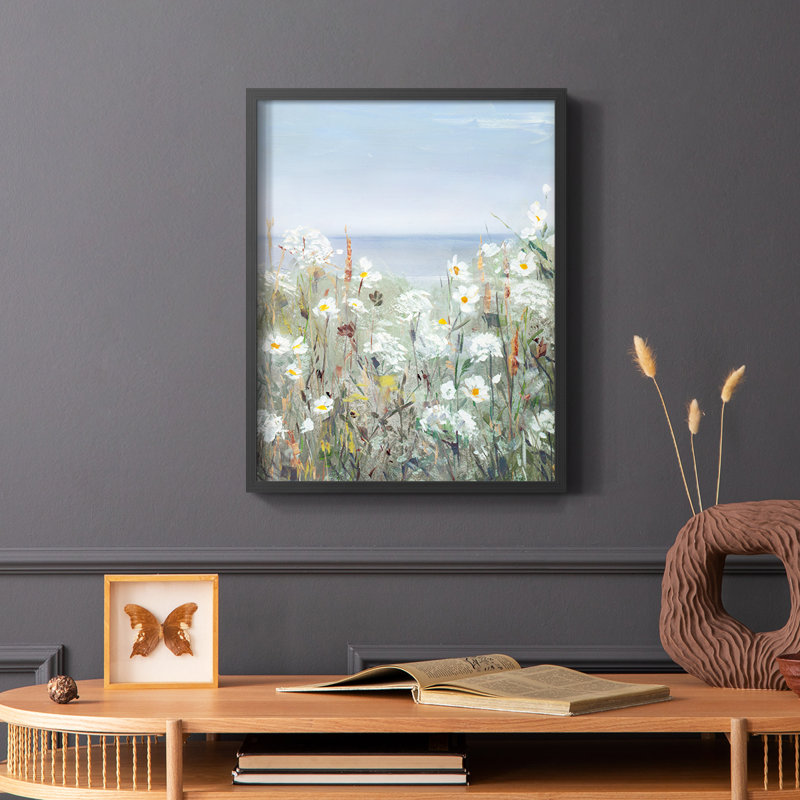 Wild Sea Breeze II, reproduction encadrée - bois massif, Noir, H 28 po x l 22 po