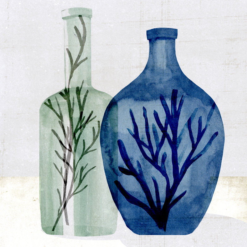 Vase en verre de mer I, H 36 po x l 36 po x P 1,25 po