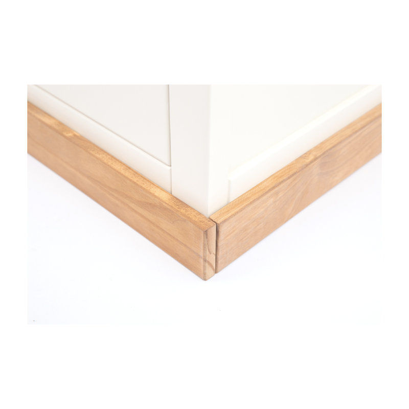 Dressing Table with Mirror, Waxed