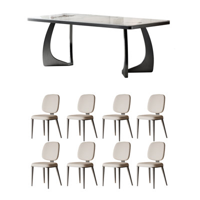 Ensemble de table rectangulaire moderne et simple