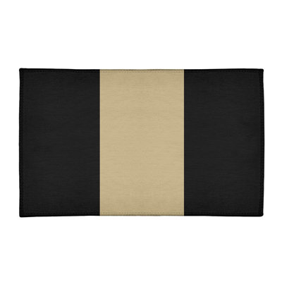 Tapis doré/noir