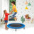 UpperBounce 40" Mini Fitness Exercise Trampoline Rebounder Trampette, 2-Way Foldable with Carry-on Bag