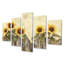 Drusy - tournesols, art mural - Traditiona, décoration murale diamant