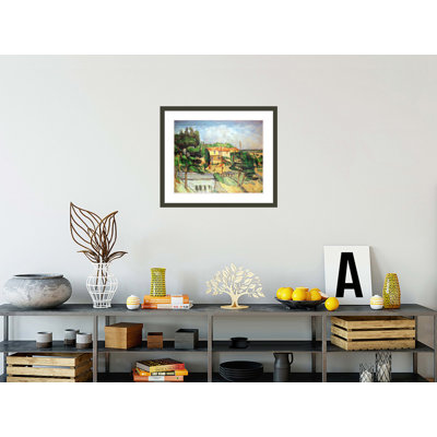 «Viaduct at Estaque» par Paul Cézanne, impression giclée sur cadre