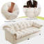 Canapé surdimensionné capitonné en nuage en chenille de 94,8 po, canapé rembourré moelleux pour les espaces de vie modernes-871535754