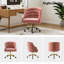 Chaise de travail en velours Doreen-1216894328