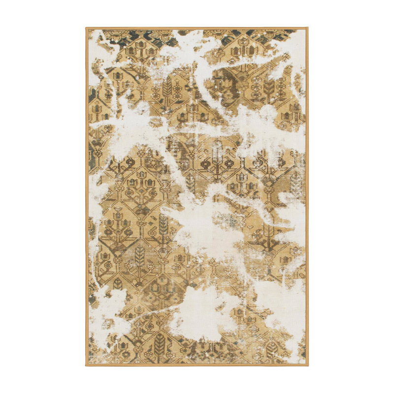 Tapis abstrait multicolore Smolan, Rectangle 2 pi x 4 pi