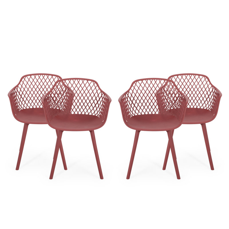 Olivia Outdoor Dining Armchairs, Red