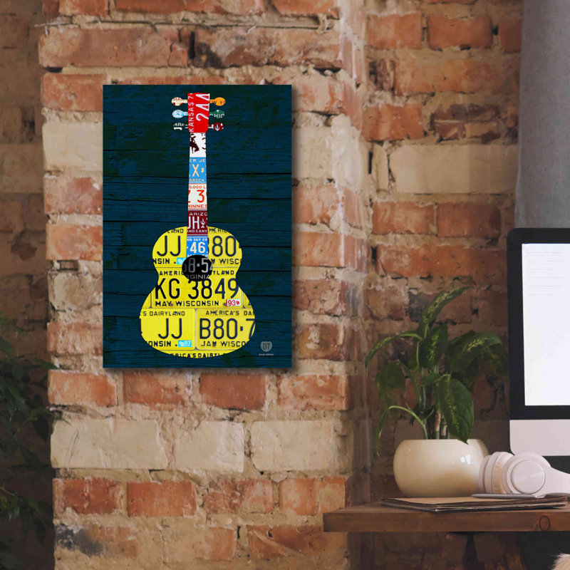 «Guitare 2» par Design Turnpike, estampe numérique sur toile, H 18 po x l 12 po x P 0,75 po