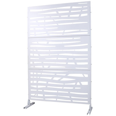 76"H × 48"W outdoor and indoor metal privacy screen