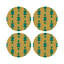 Sous-verres ronds en cuir Gem Emeralds-119015205