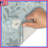 Blue Floral Pattern Bath Mat-1505451550
