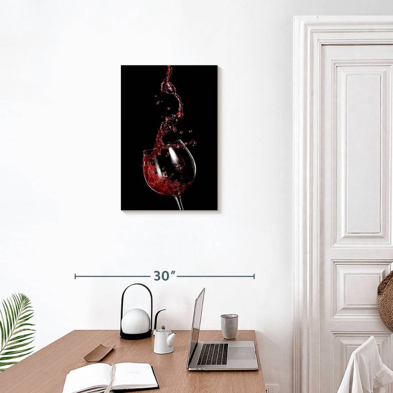 Yarlin Red Wine Splash, H 24 po x l 16 po