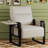 Whole Metal Frame Upholstered Accent Chair With Side Tray Table-584564611