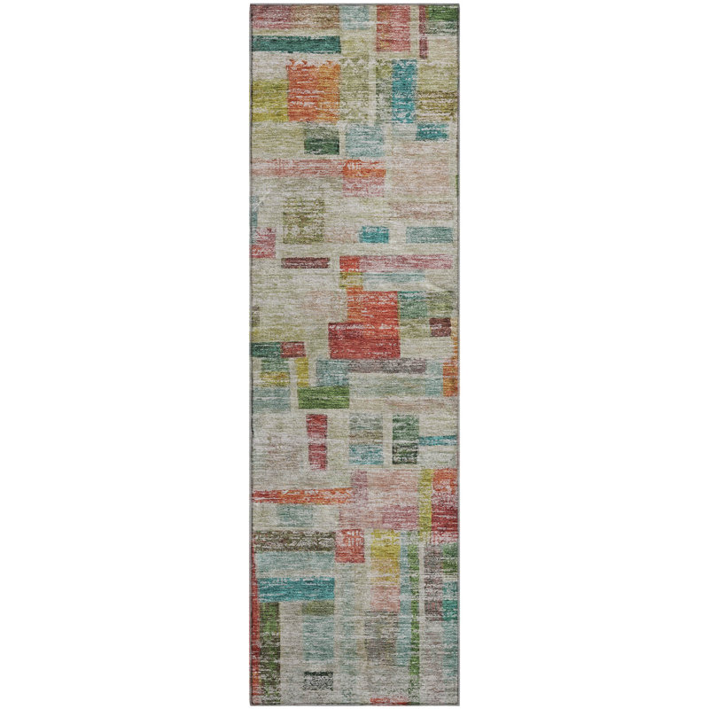 Premium Machine Washable Katelyn AMF1090 Stripes Rug, Runner 2'3" x 7'6"