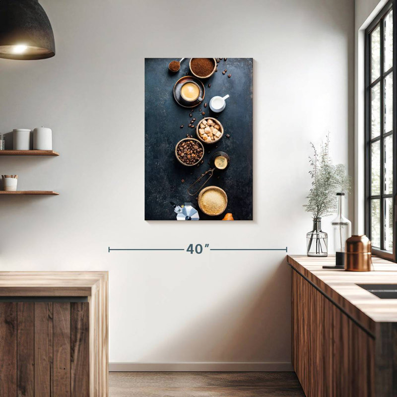 Yarlin Rustic Kitchen Coffee, 36" H x 24" W
