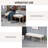 46" End Of Bed Bench, Upholstered Bedroom Bench, Cream White