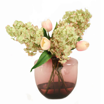 Faux Floral Arrangement in Vase