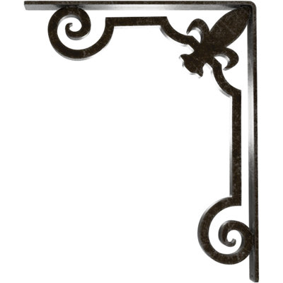Support en fer forgé Fleur De Lis