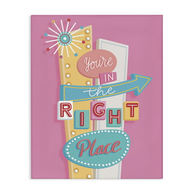 Retro In The Right Place Canvas Wall Art by Nancy McKenzie