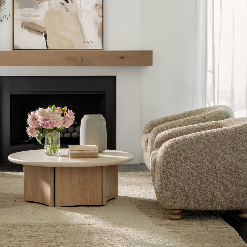 Oja Single Coffee Table, Dark Brown