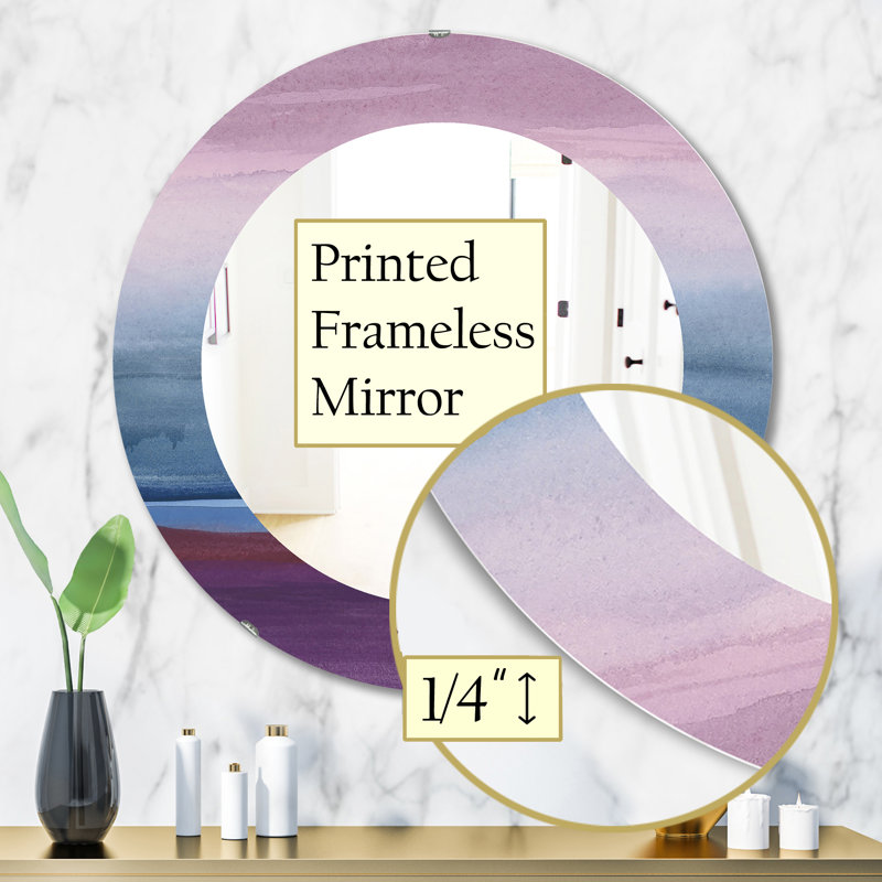 Bridge I Mid Century Accent Mirror, 20" W x 30" H, Omber