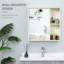 Armoire de rangement murale pour salle de bain, armoire à pharmacie, armoire de salle de bain moderne avec miroir-542736914