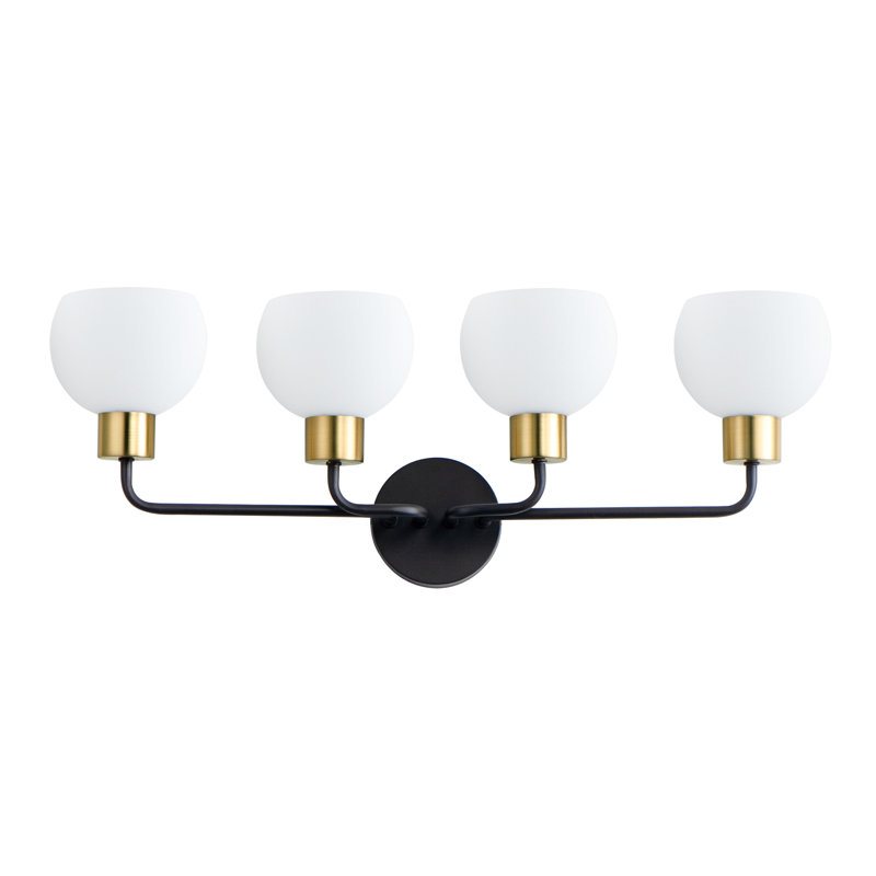 Stackpole 4 - Light Dimmable Vanity Light, Bronze Rupert