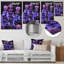 Art mural lilas mauve, lilas et jardin-106115222-106115224