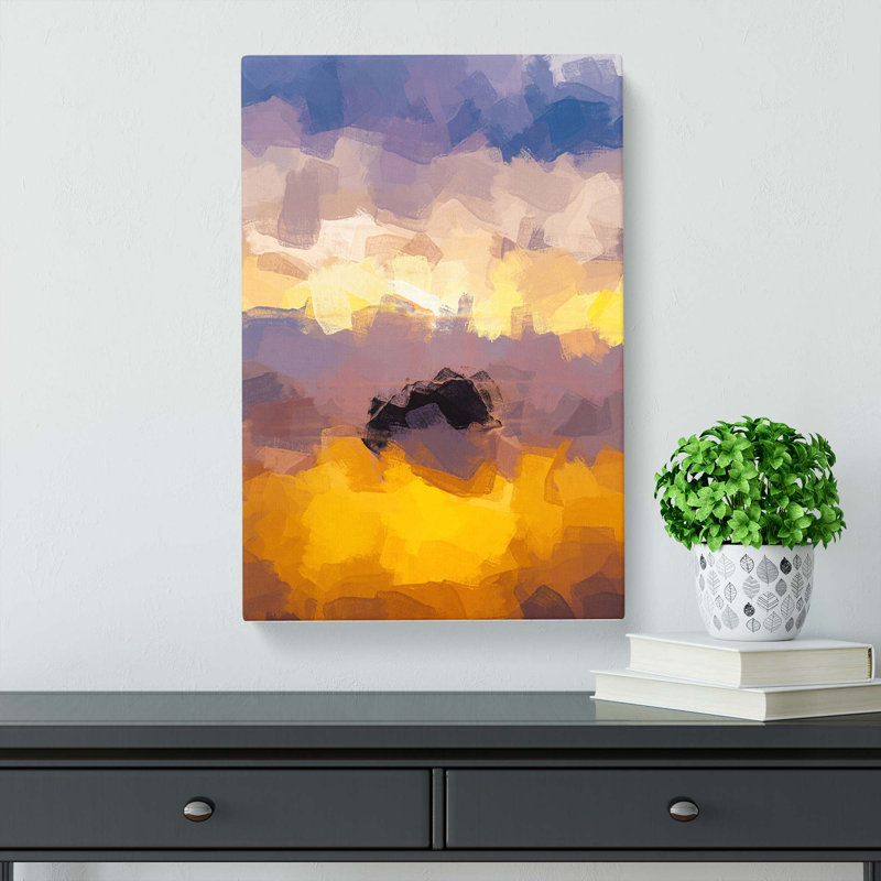 Cannon Beach In Abstract - Wrapped Canvas, 50cm H x 35cm W x 3cm D