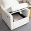Fauteuil pivotant avec tissu chenille doux-97415409