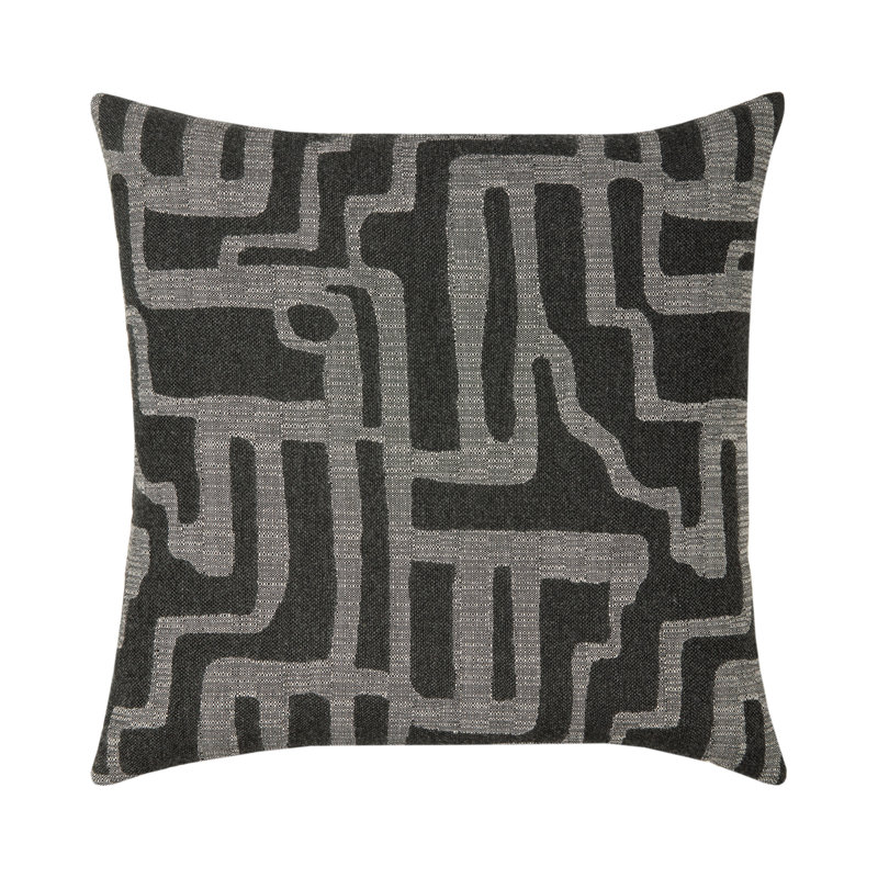 Noble Outdoor Square Sunbrella® Pillow Cover & Insert, 22"H x 22"W, Charcoal