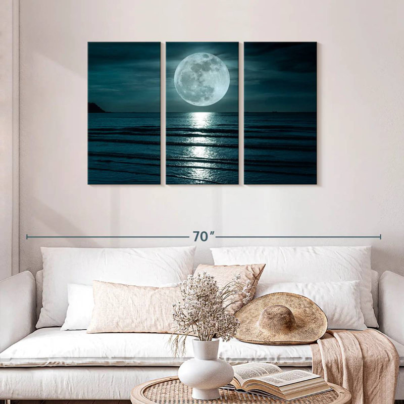 'Big Moon, 28" H x 45" W