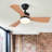 36In Ceiling Fan,Ceiling Fans With Lights And Remote,35W LED Light Modern Ceiling Fan With Lights,Stepless Dimming Natural Wood Grain Blades,6 Speeds, Natural Wood Grain