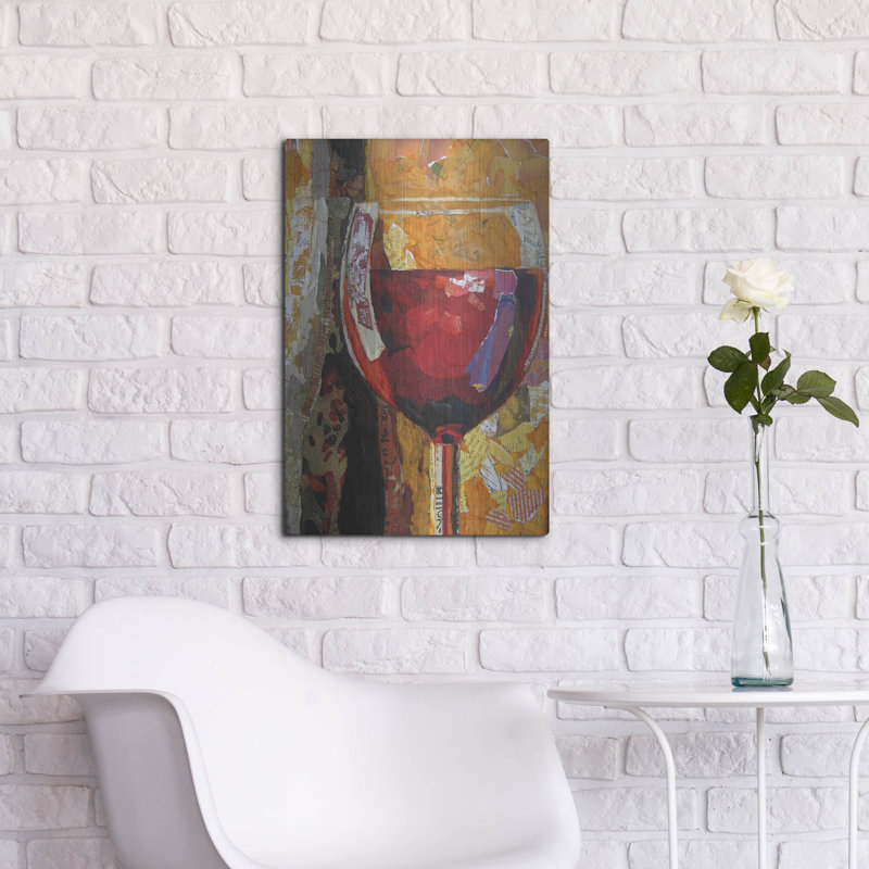 Winston Porter «Vino» par St. Hilaire Elizabeth, art mural en métal, H 24 po x l 16 po