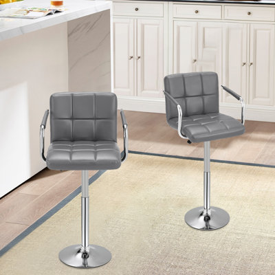 Bar Stool with Solid Wood Frame