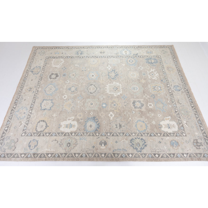 Hand Knotted Wool Oriental Area Rug, Rectangle 8' x 10'