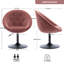 Velvet Swivel Barrel Chair-1271302811