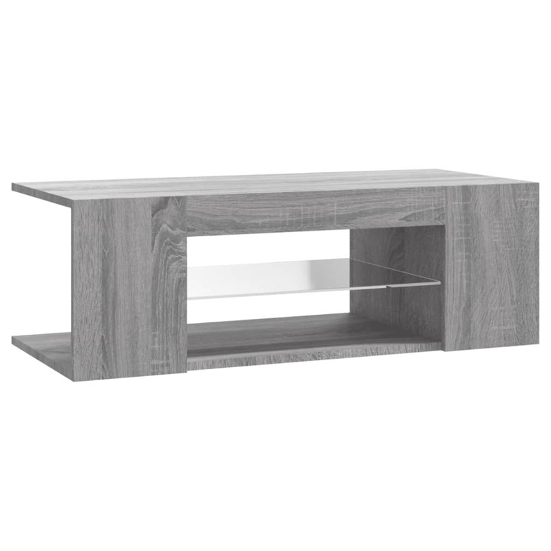 Amaad Unfinished TV Stand, Grey Sonoma