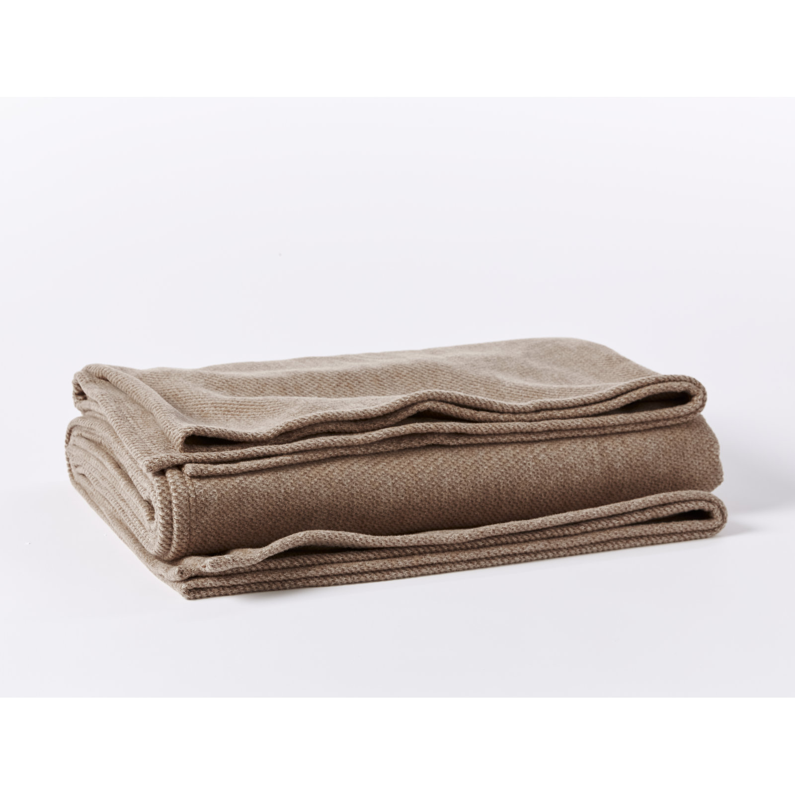 Sequoia Hand Woven Throw Blanket, Full/Queen, Sandalwood