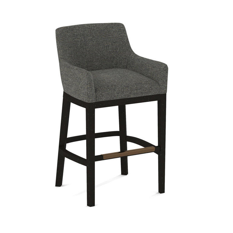 Upholstered Stool, Pecan, 61536-78