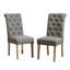 7-piece Dining Set Featuring a Turned-Leg Dining Table and 6 Tufted Chairs for a Stylish and Comfortable Dining Experience-650467205