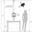 Luminaire suspendu industriel Doersten Lantern Chandelier Black