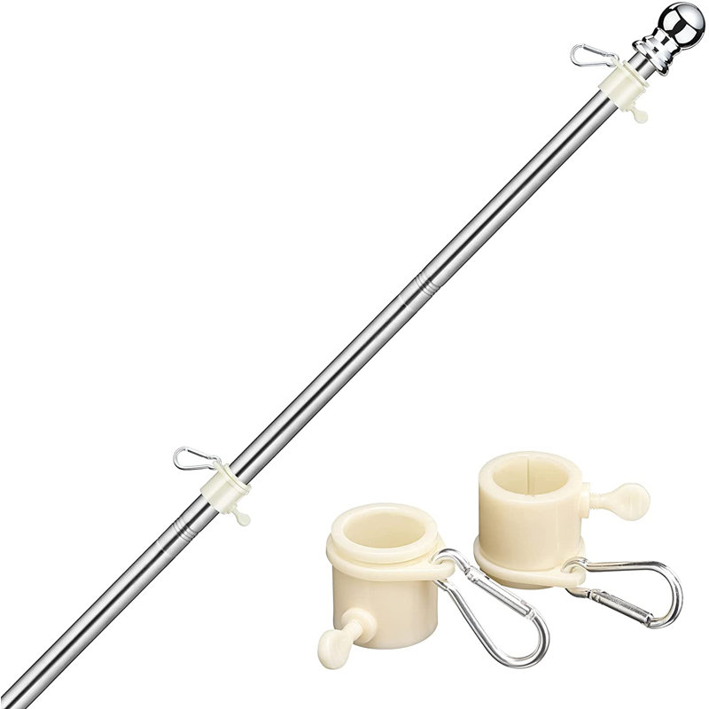 Mât de jardin Chelbie, Argent