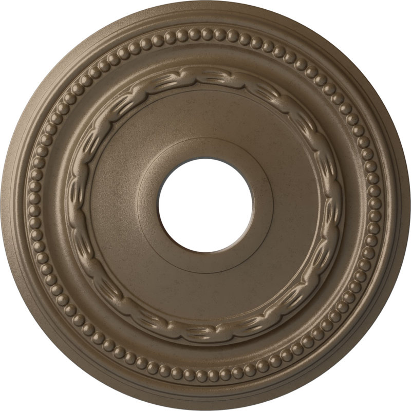 Médaillon de plafond H 15,375 po x l 15,375 po x P 1 po Federal, Argent chaleureux