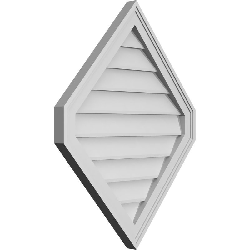 Ventilé vertical à pignon vertical 13/12 po, H 30 po x l 24 po x P 1,5 po