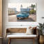 Voiture cubaine bleue Mehar-107853159
