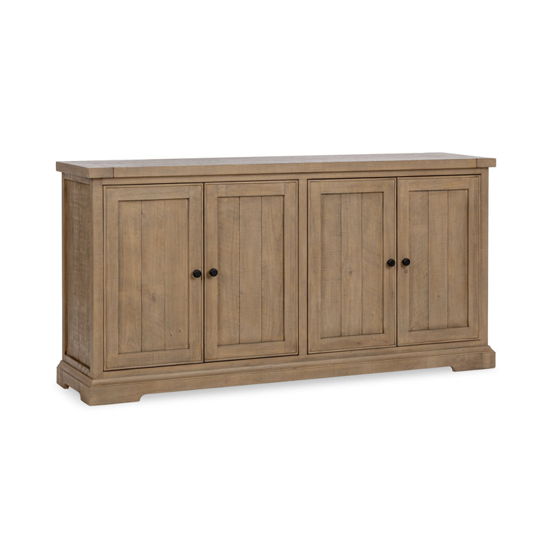 Buffet en bois de pin récupéré à 4 portes Vienna
