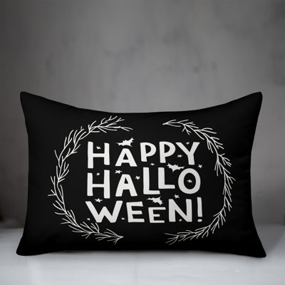  Happy Halloween Lumbar Pillow Cover