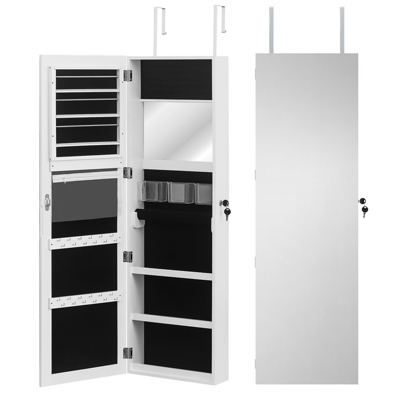 Armoire à bijoux murale avec miroir Aditi